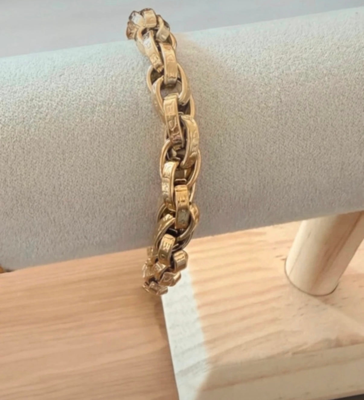 Elijah Reece 18k Gold Plated HipHop Thick Chain Bracelet