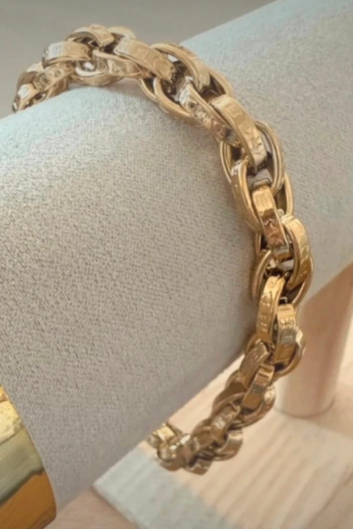 Elijah Reece 18k Gold Plated HipHop Thick Chain Bracelet